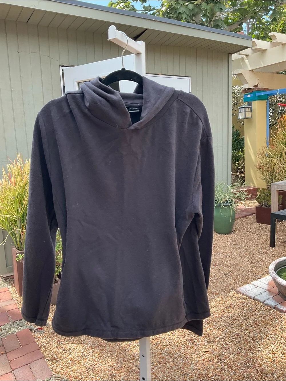 Men's Crewneck Hoodie Sweater in Black